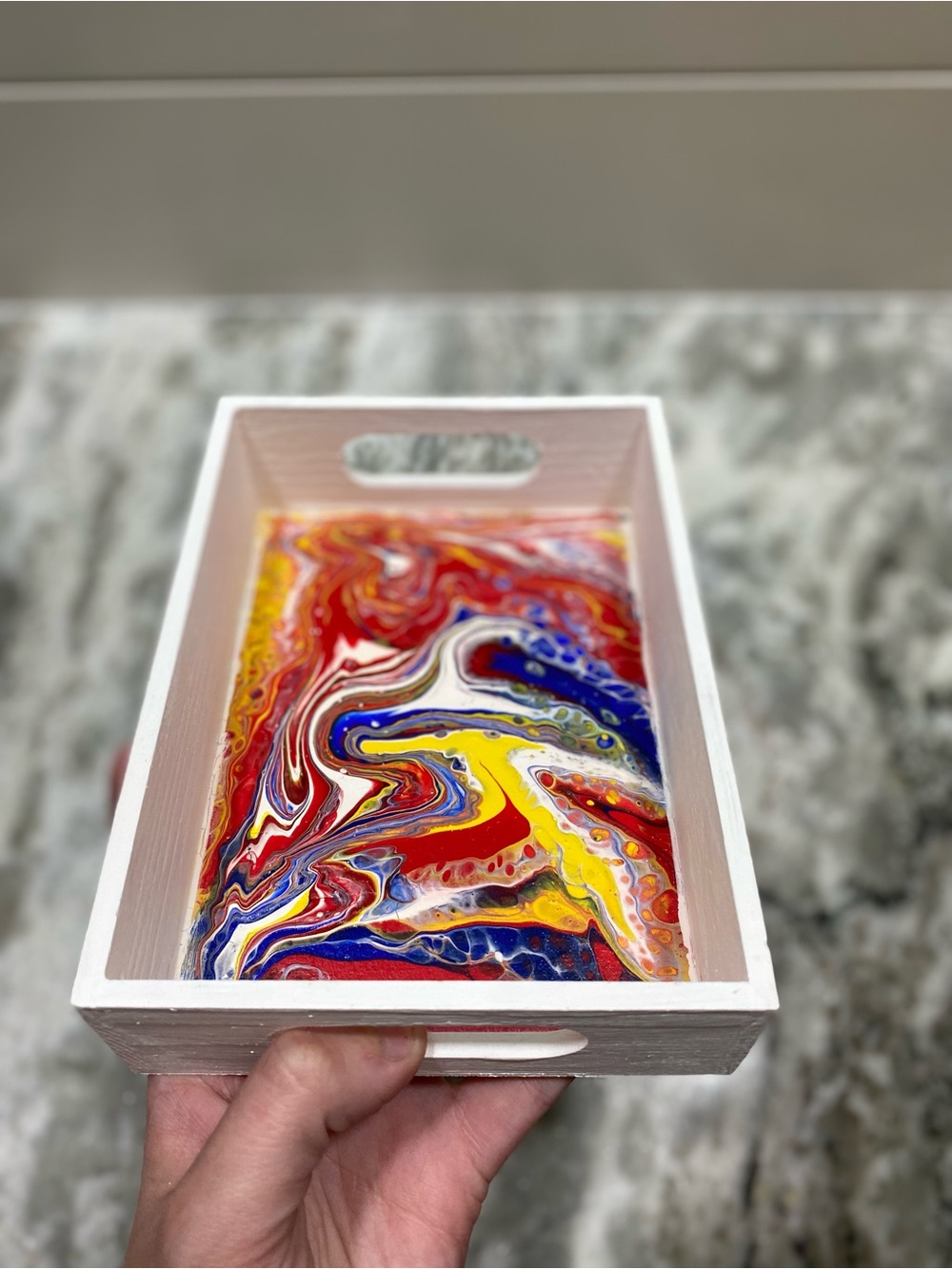 Colorful Abstract Tray - Picture 8 of 8